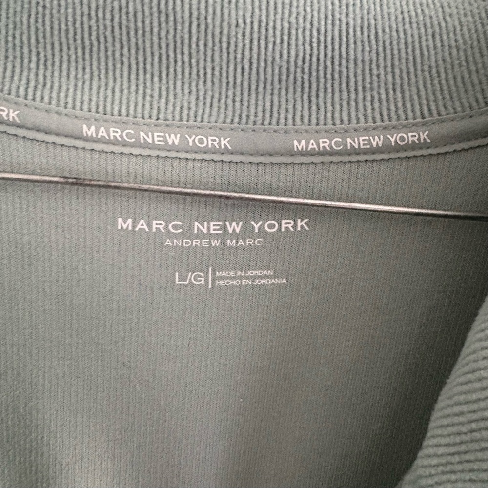 Marc New York • Sage Green Half-Zip Sweater - Picture 2 of 5